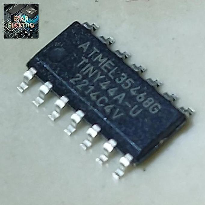 TINY44A-U SOP-14 SMD ATTINY44A-SSU ATMEL IC FLASH 4KB AVR 8-BIT EEPROM SE27