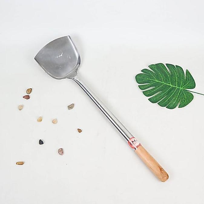 Set Alat Masak Jumbo Stainless Steel Spatula Sutil Jumbo Tebal, Irus Jumbo & Serok Stainless Gagang 