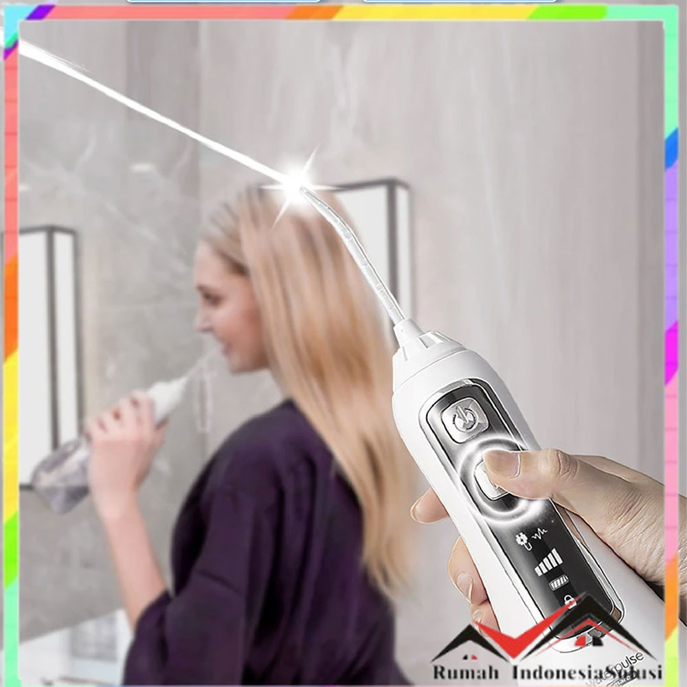 

- Waterpulse Dental Flosser Semprot Pembersih Gigi 5 Mode 320ml - V580 -