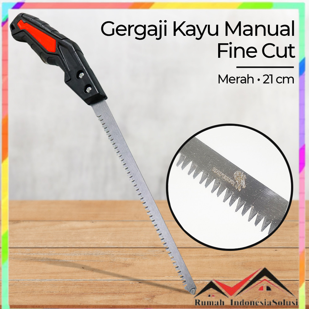 

- KNIFEZER Gergaji Kayu Tangan Manual Garden Saw Wood Fine Cut 21cm - 8102 -