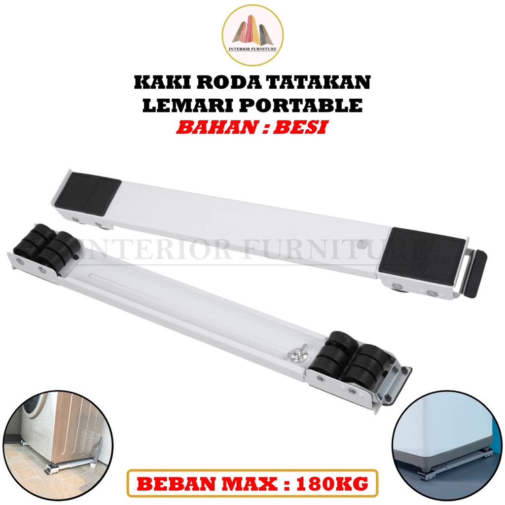 Roda Lemari Portable Tatakan kulkas Kaki kulkas Tatakan mesin cuci  roda kulkas 2 pintu