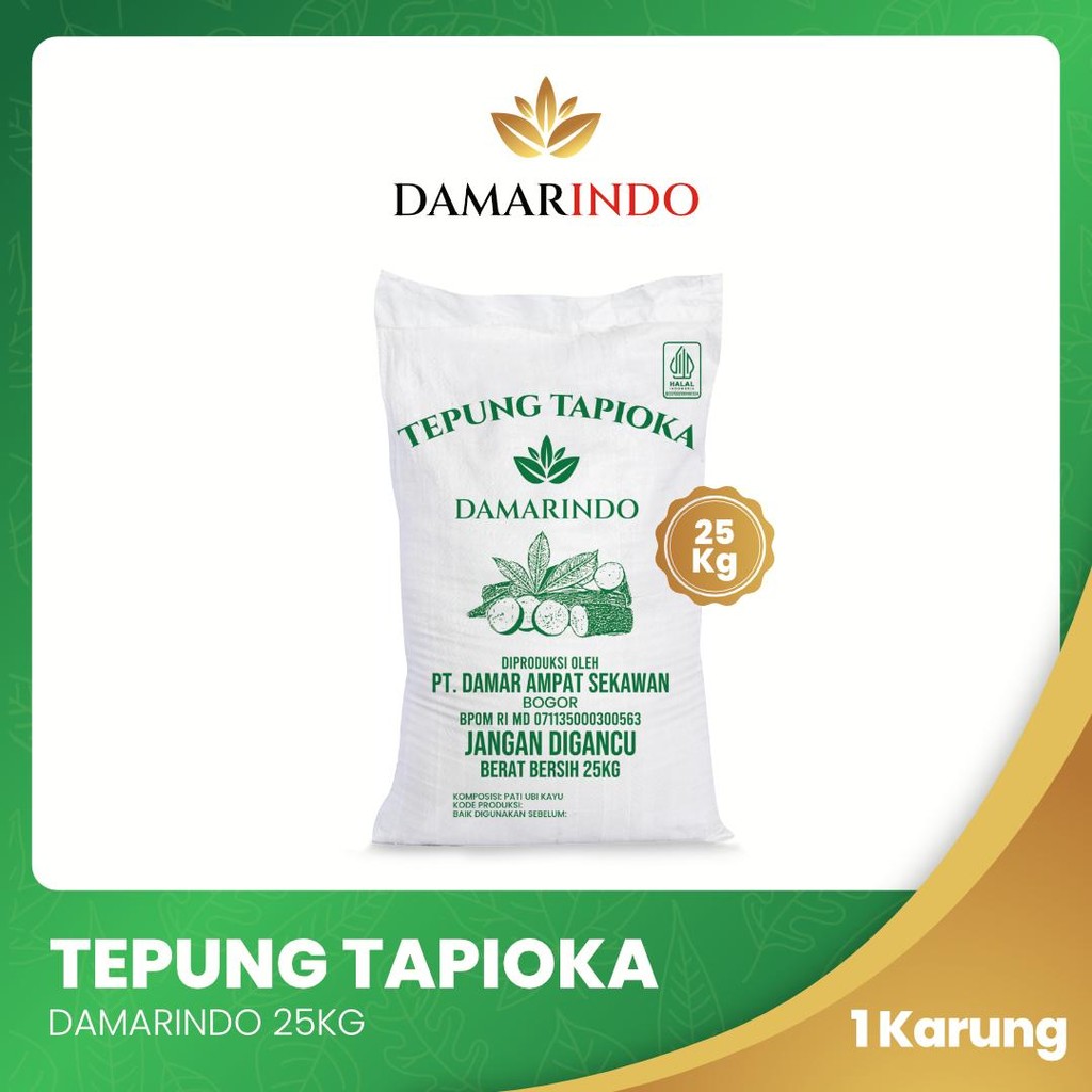 Tepung Tapioka DAMARINDO  25kg - Produk Tepung Damarindo 1 Karung