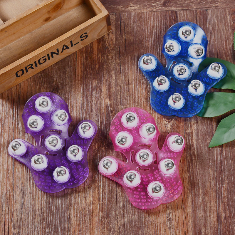 

Roll Ball Massager Meridian Brush Lymphatic Nine Spirit Bead Hand Type Bodybuilding Kowloon Tool Health Therapy Care Joint