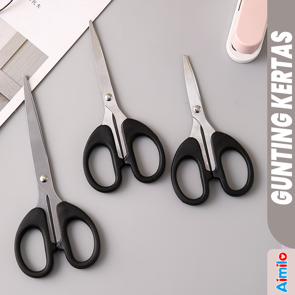 

Aimilo - Gunting Kertas Besar Tajam Stainless Steel Serbaguna Gunting Multifungsi Anti Karat