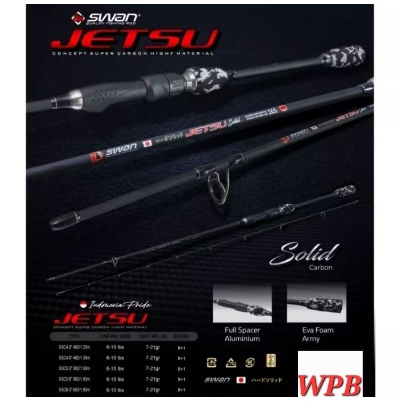 Joran Spinning Swan Jetsu Solid Carbon Medium