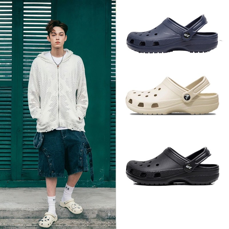 Sandal Pria Dewasa Sendal Slop Pria Karet Anti Slip Dan Sepatu Fuji Selop Import Nyaman Jibbitz Baim