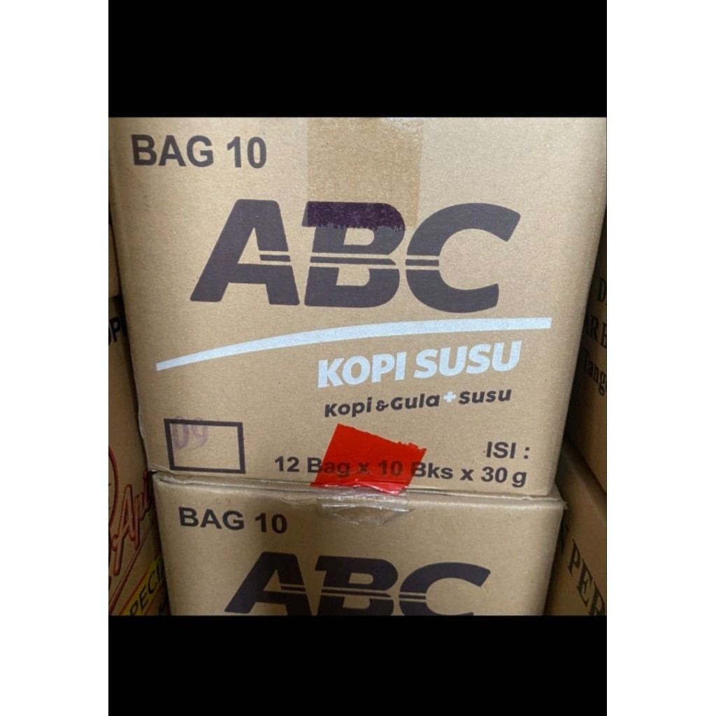 

kopi abc susu rencengan 30 gram dus an