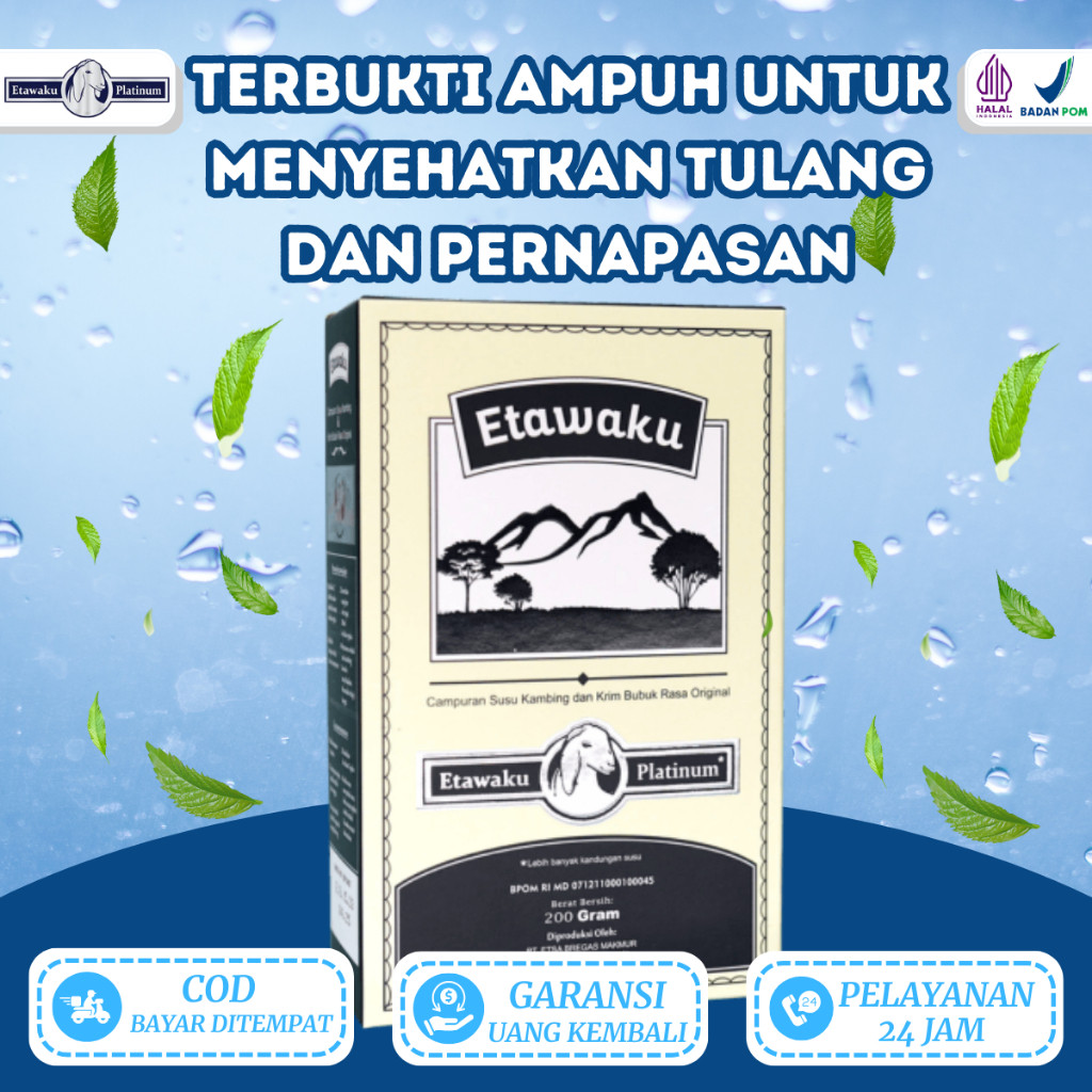

NEW ETAWAKU PLATINUM 100% ORIGINAL - Susu Kambing Etawa Murni + Krimer Bubuk yang Berkhasiat Tinggi