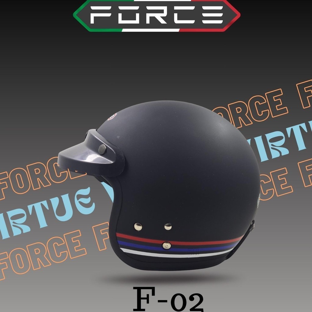 FORCE Helm Half Face Retro 03 Zone NS - PET