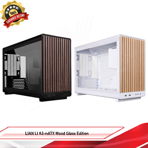 LIAN LI A3-mATX Wood Glass Edition | Casing PC Gamign Micro ATX