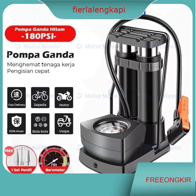 Pompa Angin Kaki/Pompa Kaki/Pompa Ban Mini Foot Pump Portable High Pressure Pompa Angin Kaki Untuk b