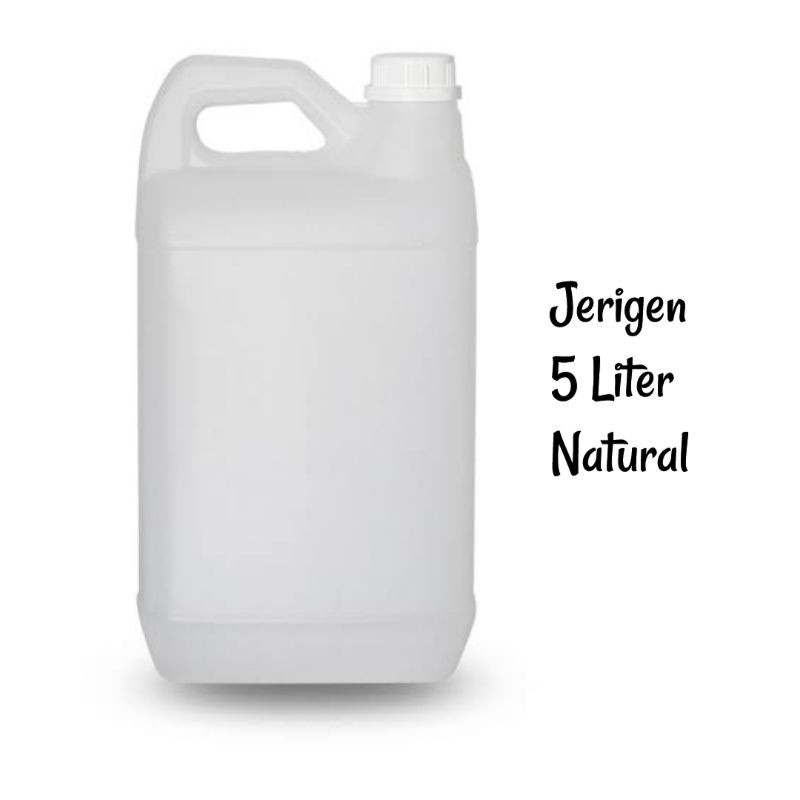 Jerigen 5 liter Segel Plus Plug Dalam Baru