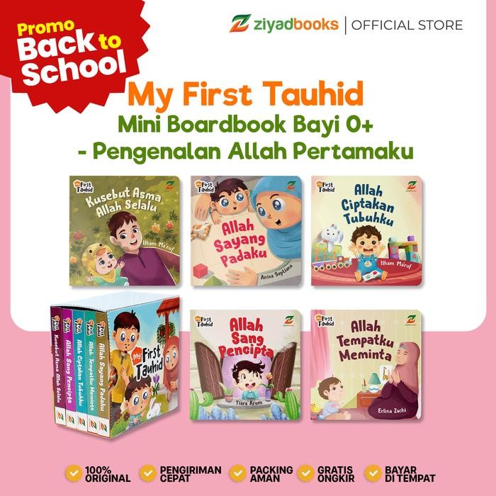 

(Isi 5 Buku) Buku Mini Boardbook Bayi 0+ - My First Tauhid - Pengenalan Allah Pertamaku
