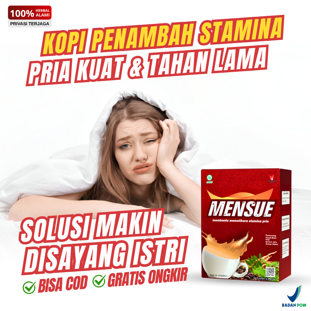 Kopi Mensue Minuman Kopi Stamina Kuat Tahan Lama Semalaman Original Ekstrak Jahe dan Purwoceng Bpom