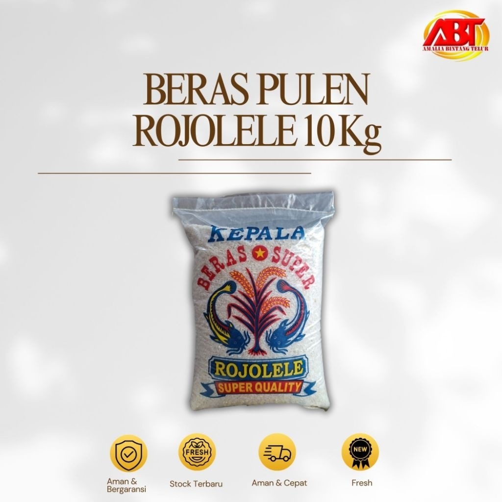 

ABT - Beras Pulen Rojolele 10 Kg Enak,Bersih dan Putih (FRESH-AMAN-BERGARANSI)