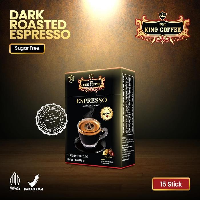 

[PROMO!!!] KOPI INSTAN IMPORT VIETNAM TRUNG NGUYEN KING COFFEE ESPRESSO ISI 15 STIK - 1 BOX 15 STIK