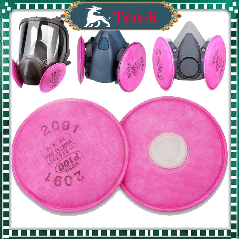 2Pcs Refill Filter 3M2091CN / 3M Masker Particulate Filter 2091