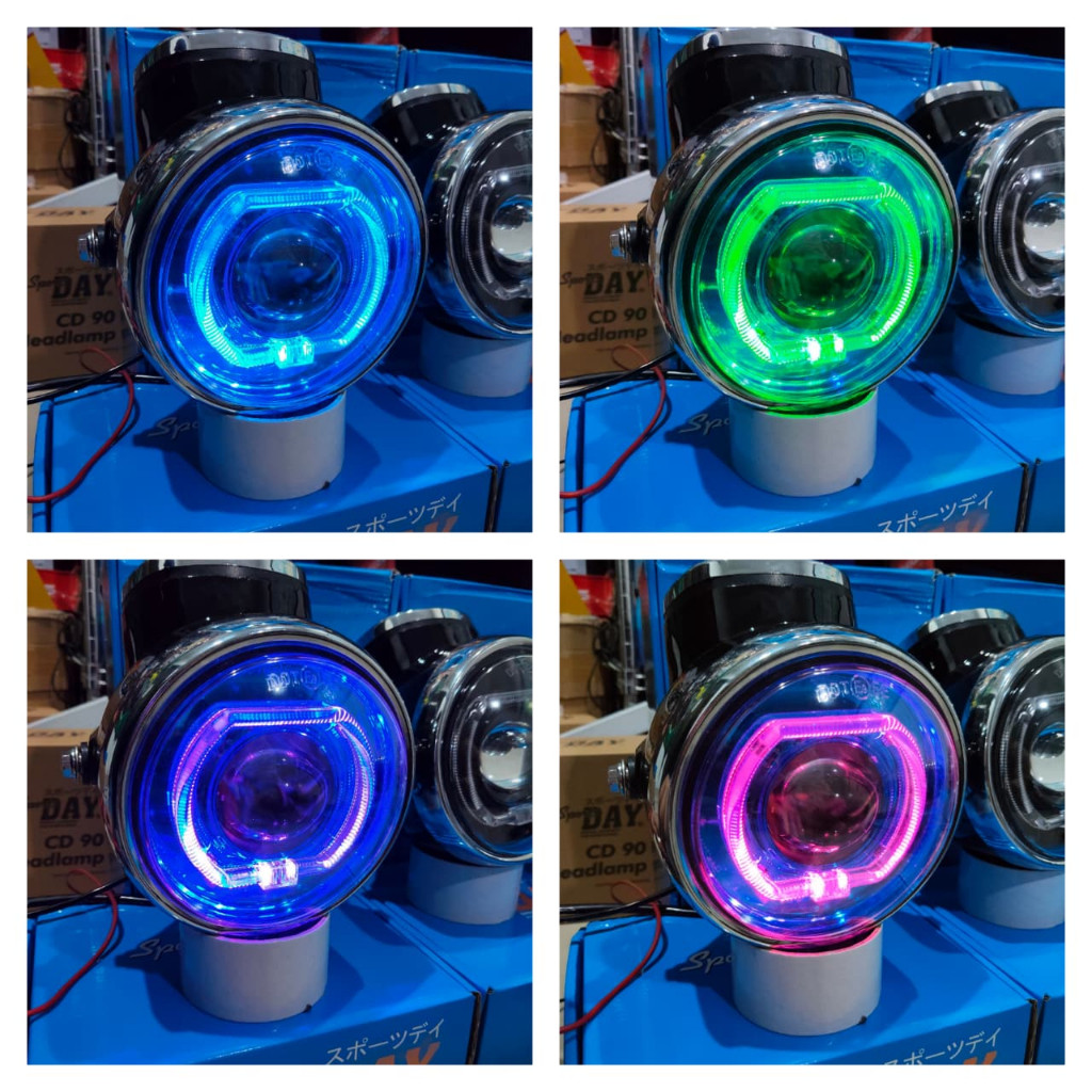 LAMPU CD 90 BILED +RGB SET BATOK CD 90 SET SPIDOMETER SPORTSDAY BATOK CD 90