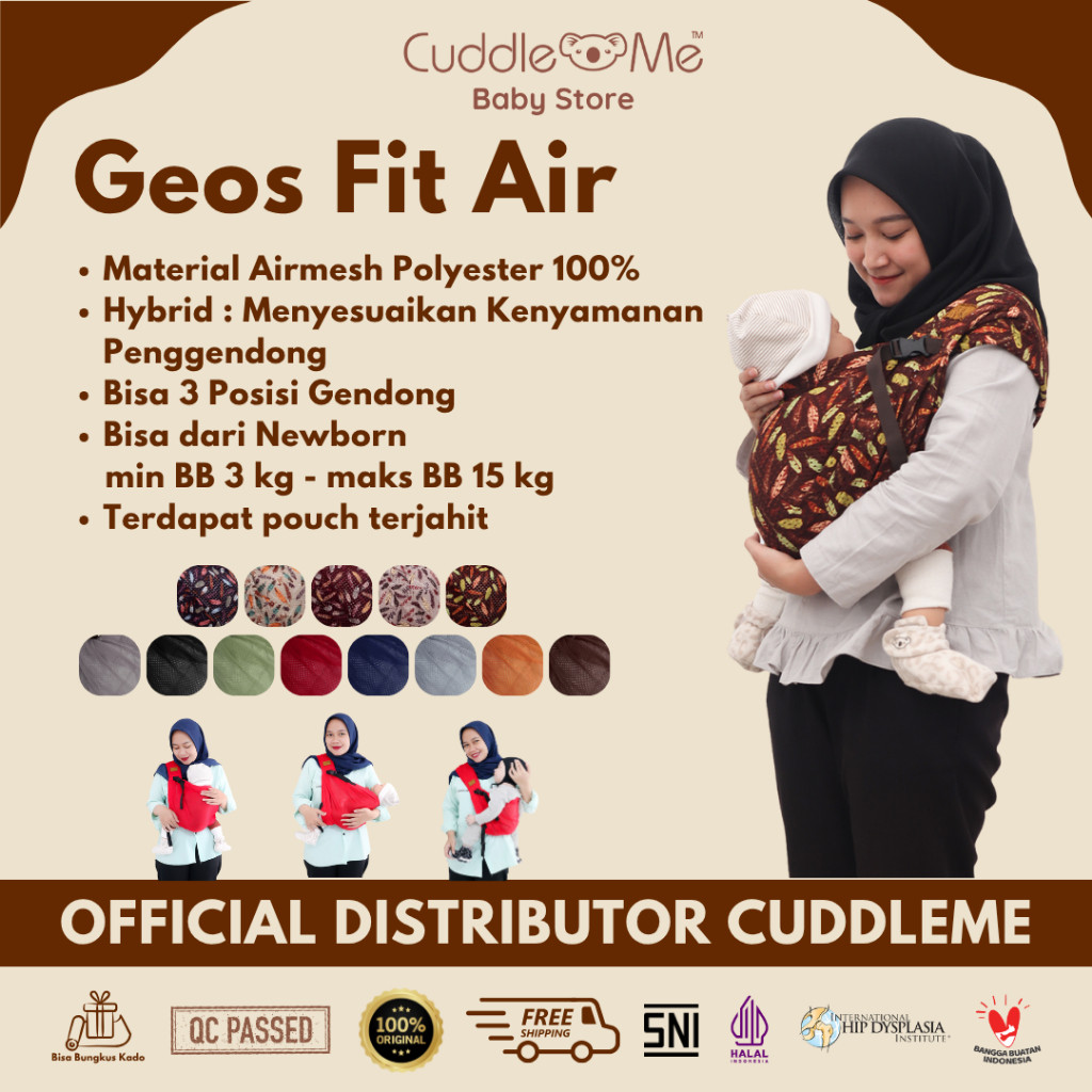 CuddleMe Geosfit Gendongan Bayi M Shape Newborn