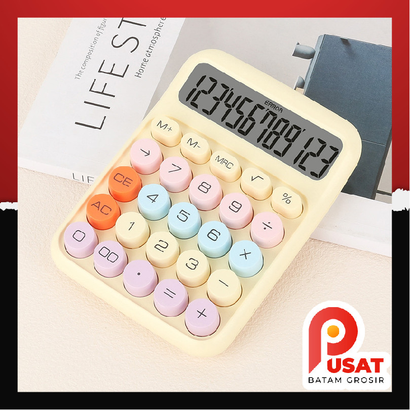

Pusat Batam Grosir - S1313 Calculator 12 Digit / Kalkulator Warna Macaron / Calculator Stationary Kantor