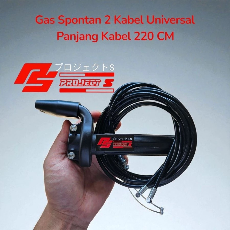 Gas Spontan 2 Kabel Project S – CRF KLX RX King Beat Scoopy Mio Vario Universal