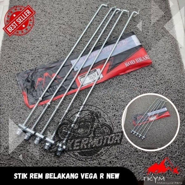 TIANG REM LIDI REM KAWAT REM  TIANG REM BELAKANG VEGA R NEW 5,2MM - ORIGINAL TAKAYAMA