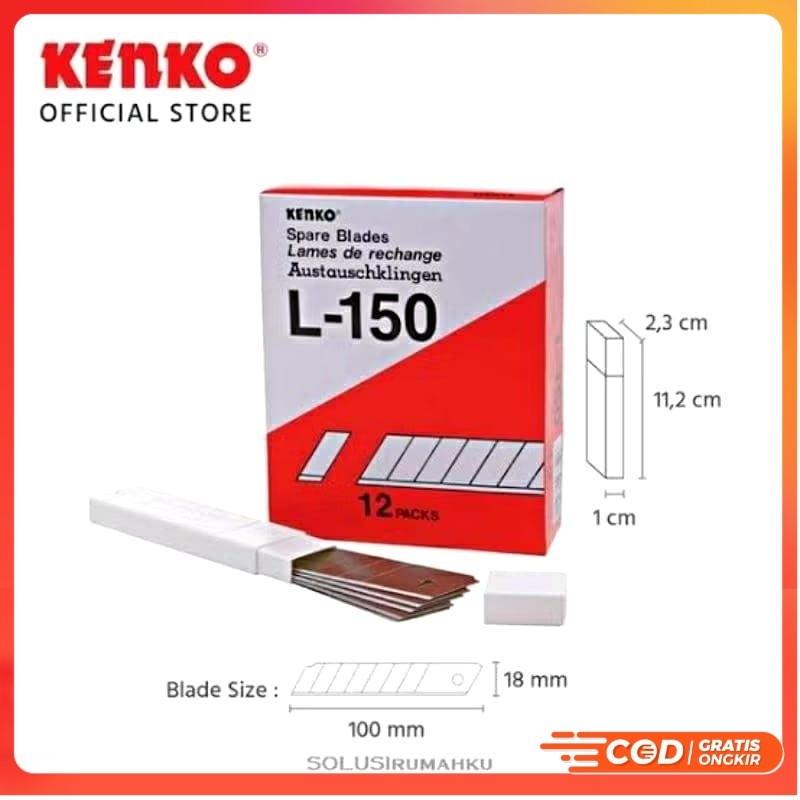 

Refill isi cutter joyko L-150 original tajam 1 pic isi 5 original - NA