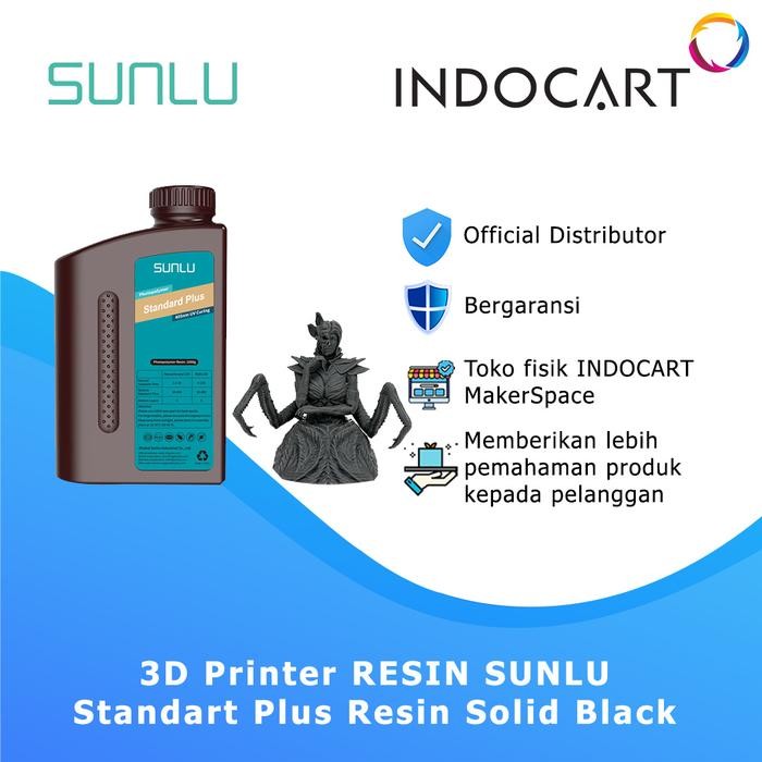 

3D Printer RESIN SUNLU Standart Plus Optimized Version of Standart resin 1Kg - Solid Black