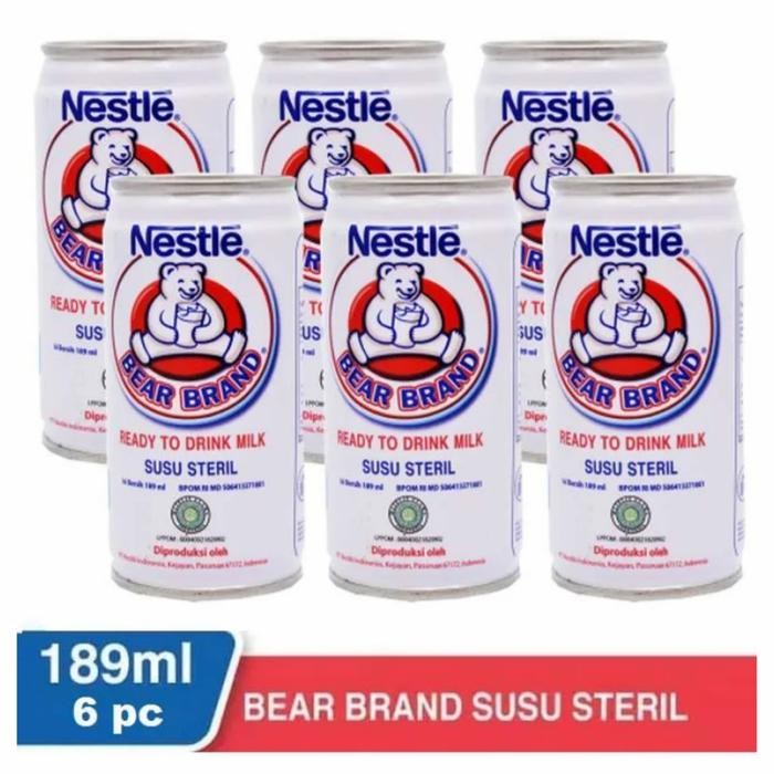

Susu steril bear brand 6 pics 189 x12