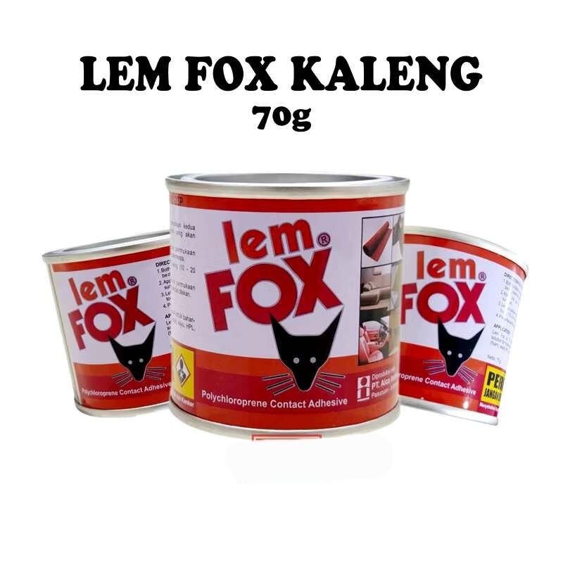 

LEM FOX KALENG 70 / FOX Kuning KALENG 70 gr Gram Asli Original