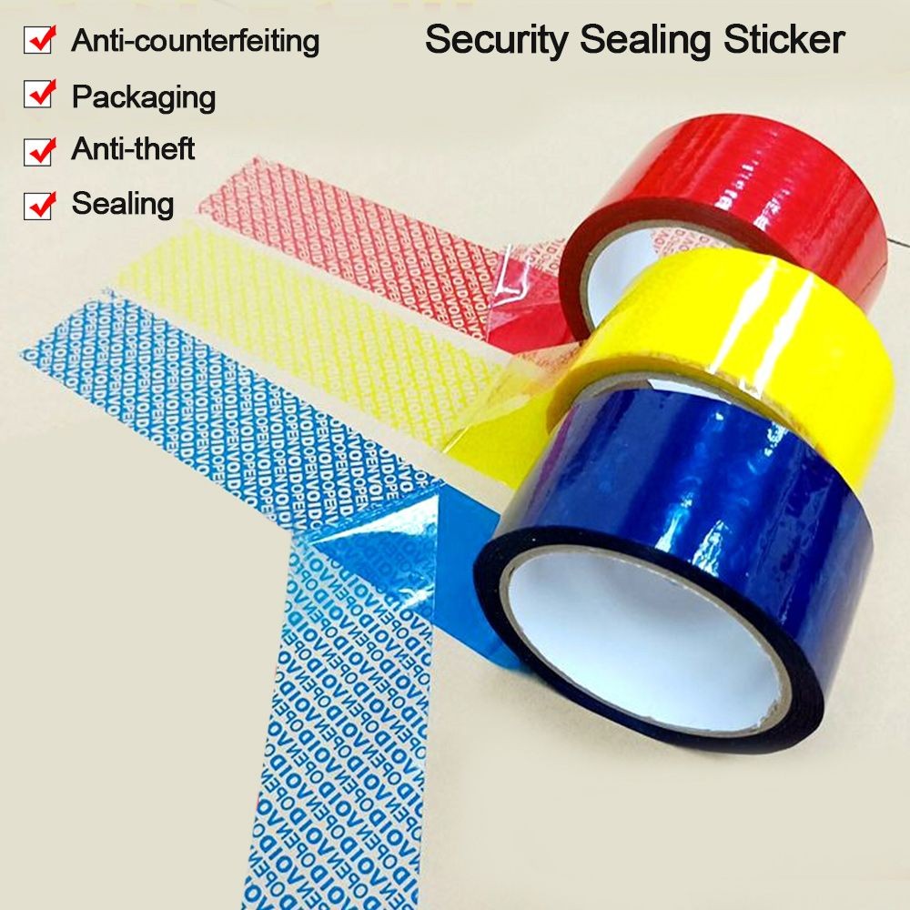 50M Tamper Proof Security Warranty Sticker Void Anti-Fake Label Tape Seal Label Supplies