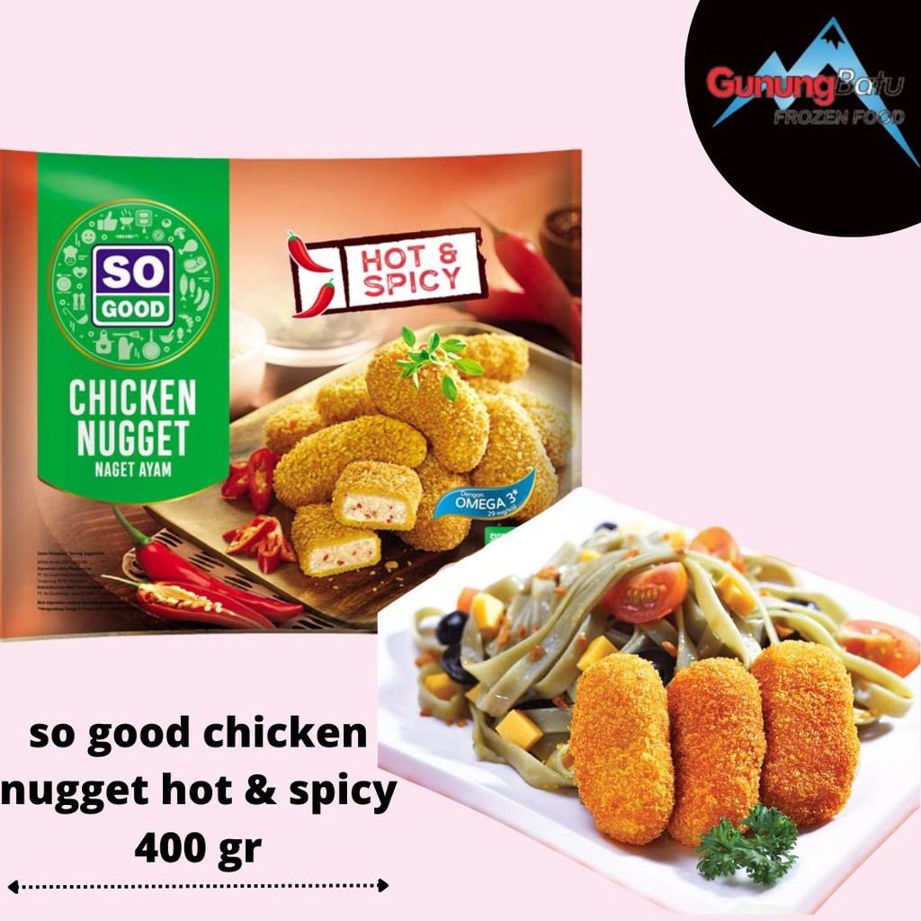 

SO GOOD CHICKEN NUGGET HOT & SPICY 400 GR