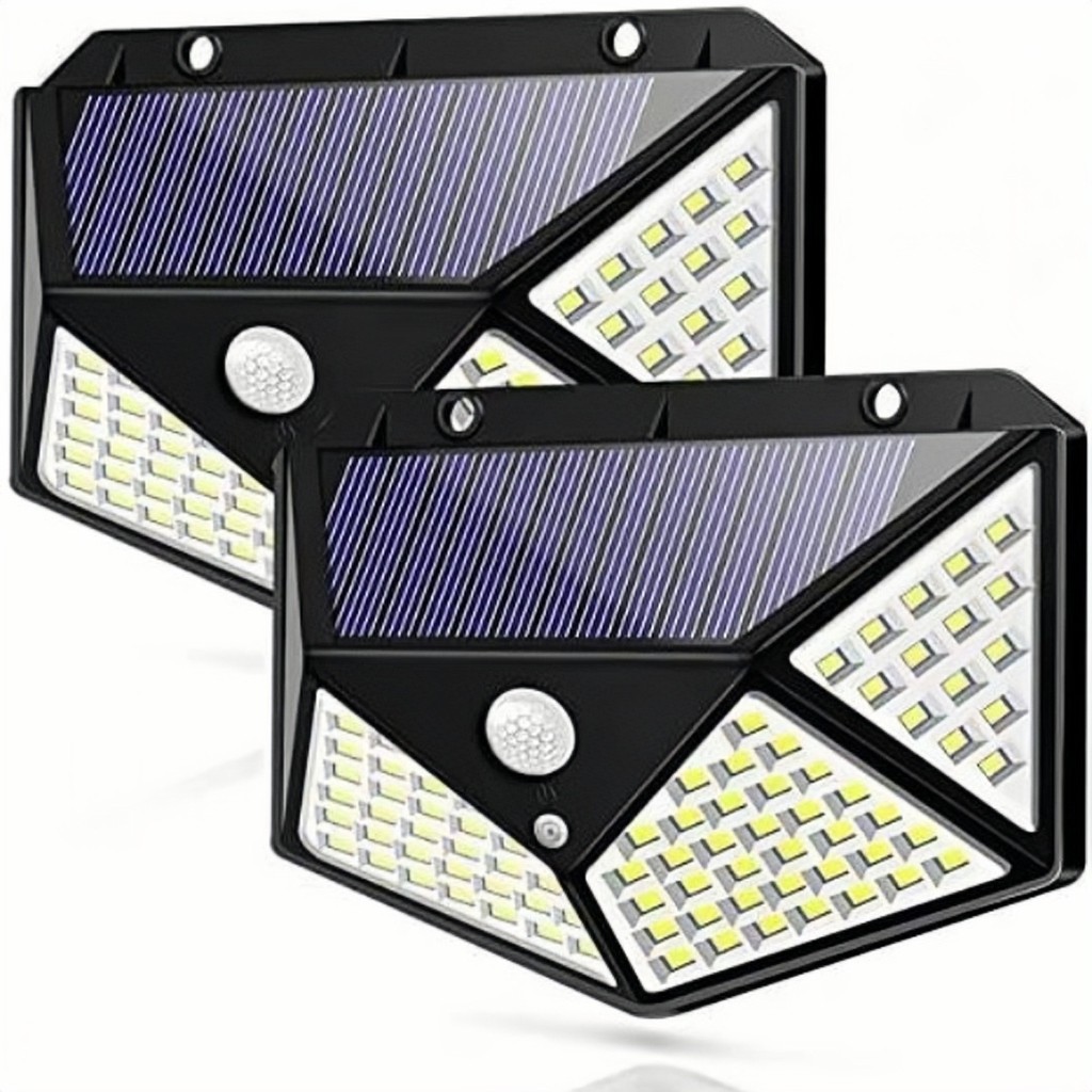 Lampu Taman 100 LED Solar Tenaga Surya Dengan Sensor Gerak Lampu sensor Tenaga Surya 100 LED