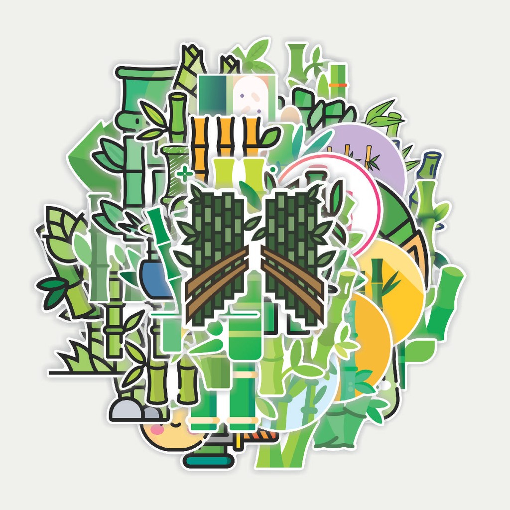 

Sticker Pack Stiker Kayu Bambu | Sticker TUMBLR | Stiker LAPTOP KOPER HELM