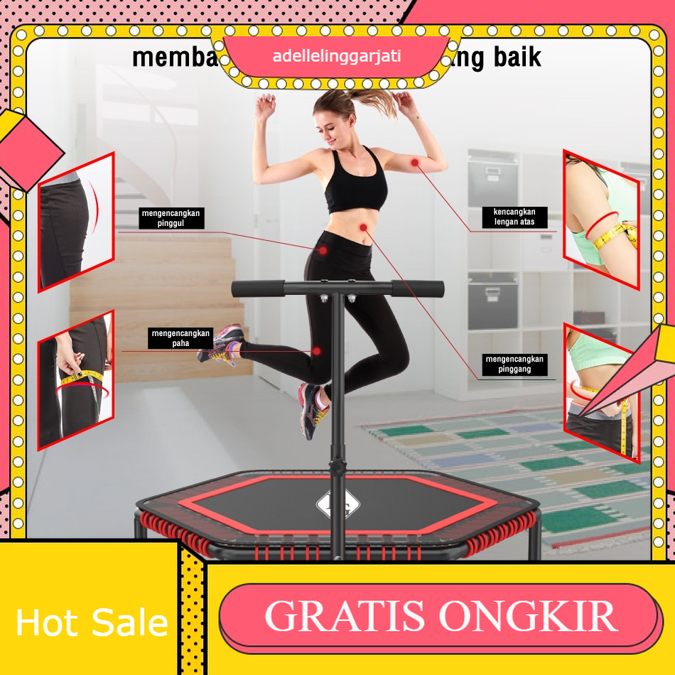 Sport Trampoline Anak Dewasa KUAT HINGGA 200KG Trampolin Indoor Outdoor