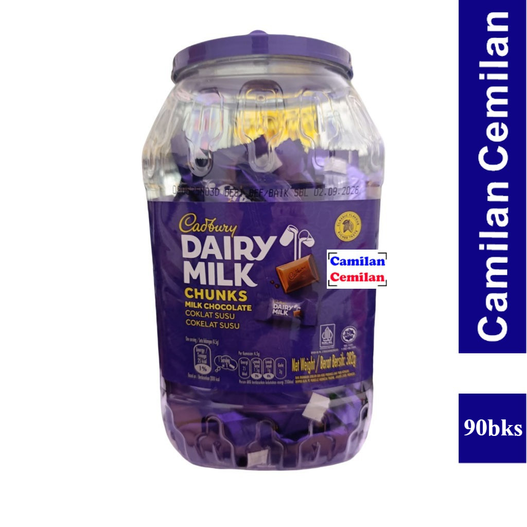 

Cadbury Dairy Milk Chocolate Coklat Mini Toples isi 90 bks x 11 gr