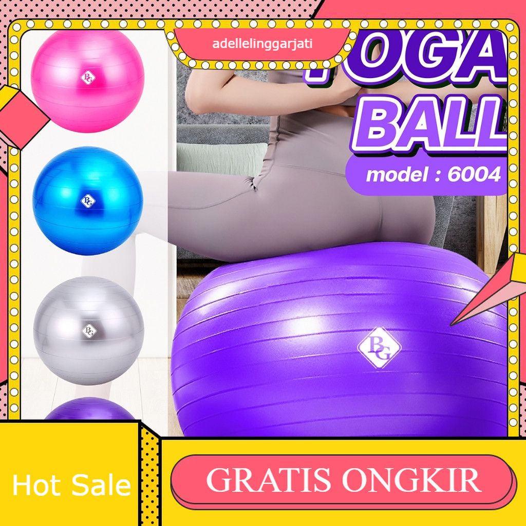 SPORT YOGA GYM BALL BOLA YOGA ALAT OLAHRAGA BOLA FITNESS PURPLE