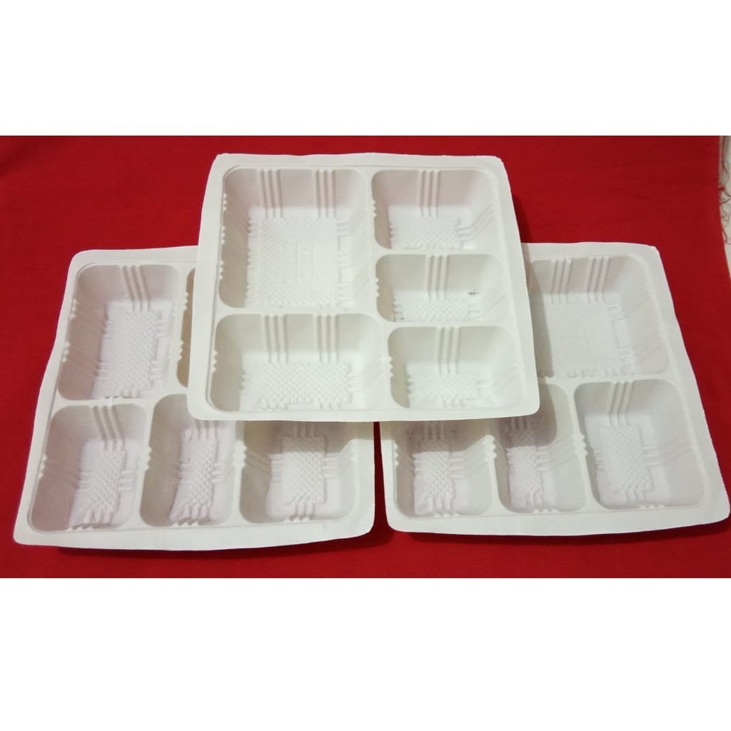 BANYAK DIBURU Mika Dus Nasi 20cm Sekat 5 ( Merak Kotak 5 )