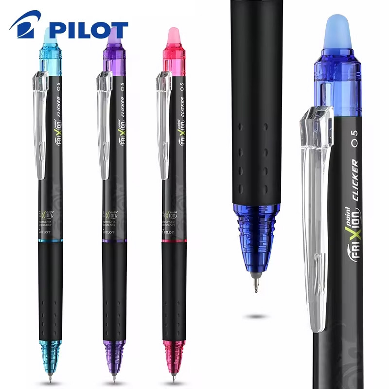 

PILOT Frixion Gel Pen 0.5mm BLRT-FRP5 Push Erasable Pen Temperature Control Ink Comes School Supplies Cute Stationery
