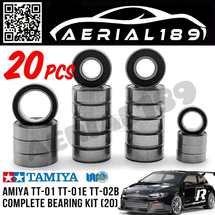 Speed Bearing kit Tamiya TT01 TT01E TT02B TT01D chassis rc 1/10 rally by Urbanite store