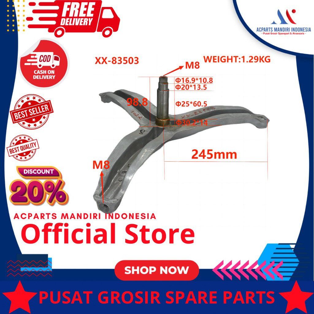 ELECTROLUX EWF80743 , Spider drum mesin cuci electrolux front loading
