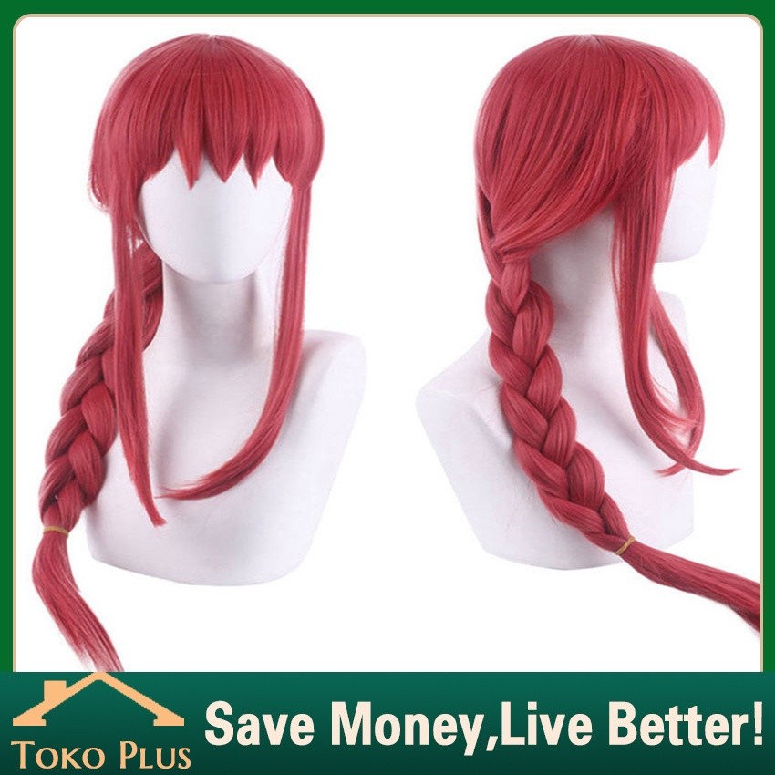 Wig Makima Cosplay Chainsaw Man Rambut Palsu Full Wig Cosplay Anime Chainsaw Man Anime Chainsawman W