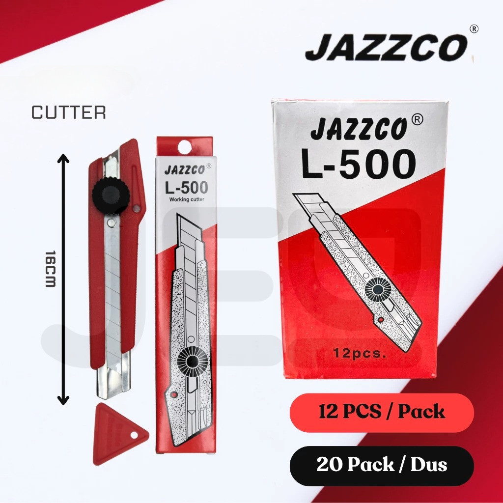

GROSIR!! 1 dus isi 240 Pcs Cutter / Pemotong JAZZCO L-500