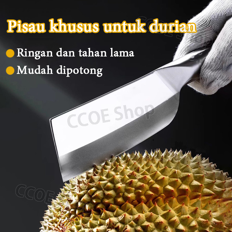 pisau durian/Super Tajam Stainless Chef Pisau Tebal 3mm