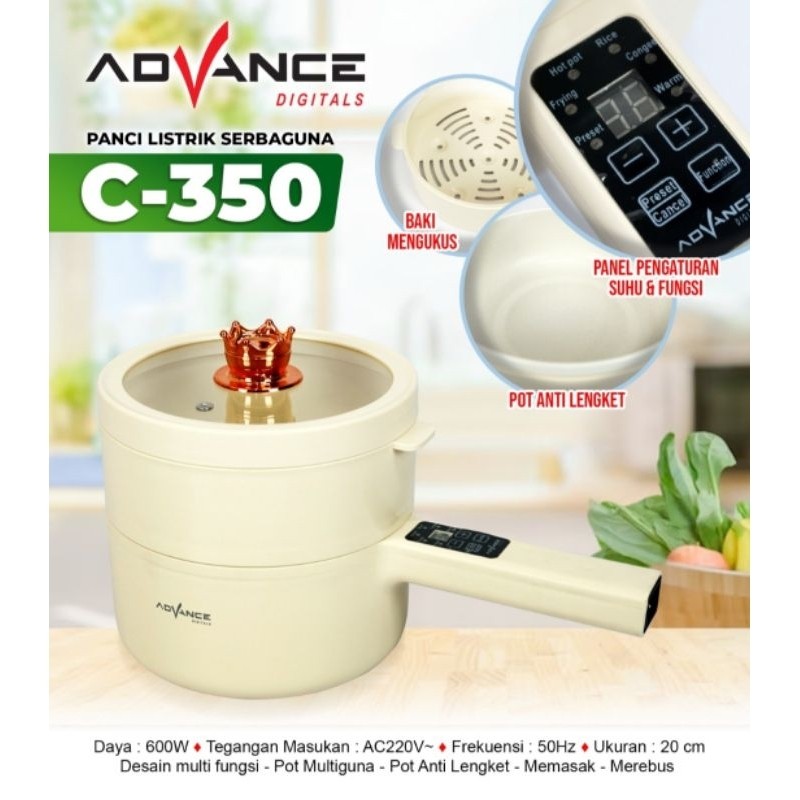 ADVANCE PANCI LISTRIK SERBAGUNA C-350