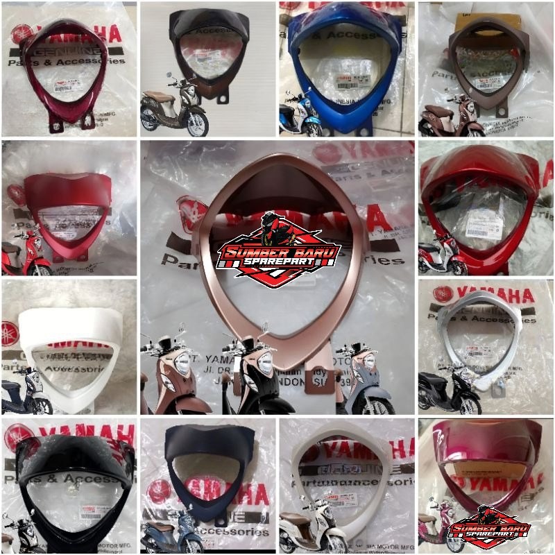 BATOK LAMPU DEPAN COVER LAMPU FINO FI 115 FINO 125 FINO GRANDE ORIGINAL YAMAHA 1YD-H4144-00