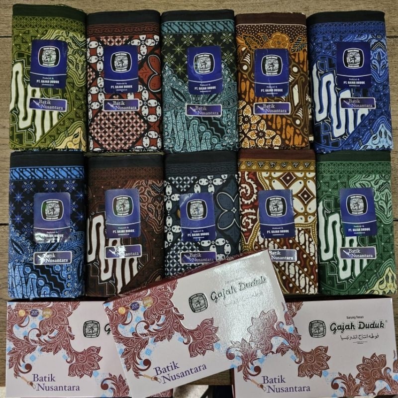 Sarung Gajah Duduk Batik Nusantara Premium - Sarung Batik Khas Nusantara