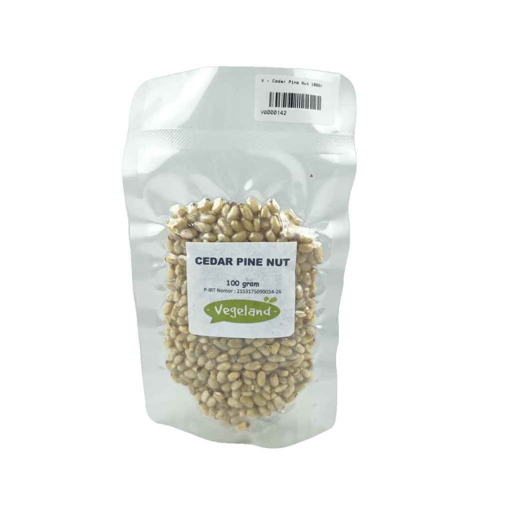 

Cedar Pine Nut Vegeland 100Gr Kacang Pinus Mentah