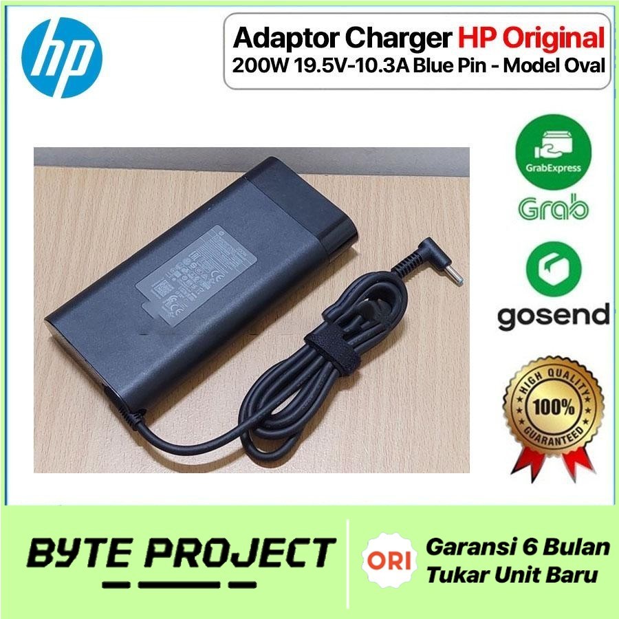 Adaptor Charger HP Pavilion Gaming 17 16 15 - 19.5V-10.3A 200W OVAL