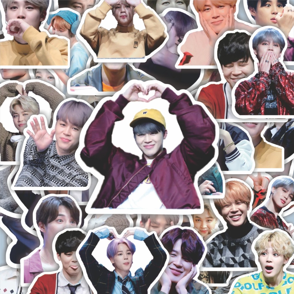

100PCS Lucu Bts1 - Park Jimin Series 01 Stiker Aesthetic Stiker Anti Air Stikers Berperekat Waterproof sticker decal buat Motor Helm Buku Journal Koper Casing HP Laptop Botol Minum Hadiah anak
